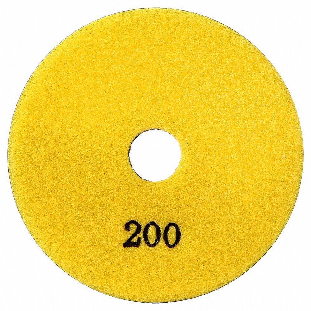 Diamond Vantage 4 Inch x 3 mm x 5/8 Inch 200 Grit Standard Wet Polishing Pad, large image number 1