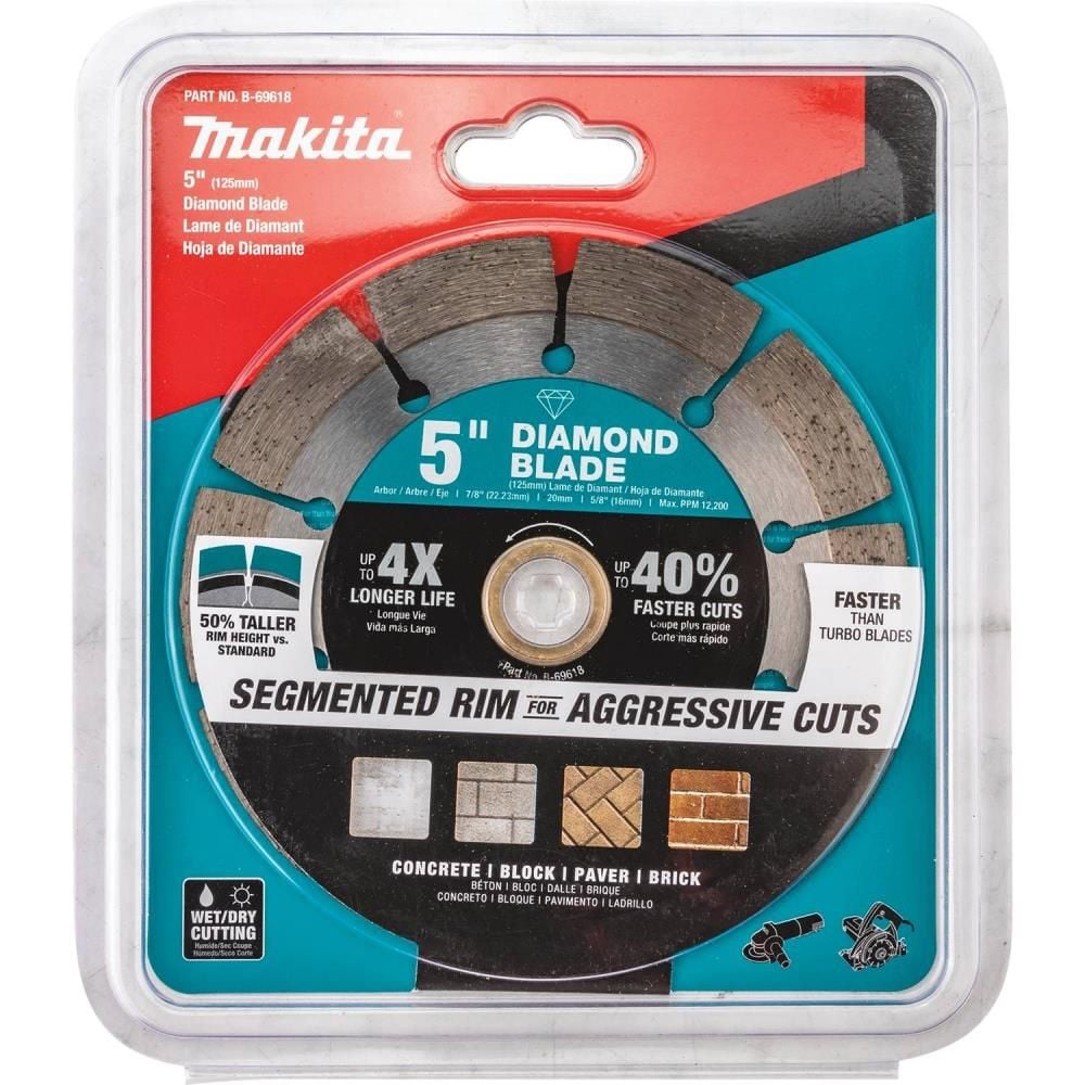 Makita 5 Inch Segmented Rim Diamond Blade for Masonry, large image number 3