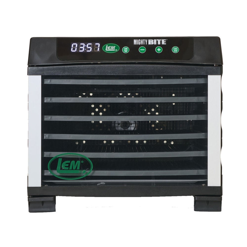 LEM MightyBite Polypropylene and ABS Black 6-Tray Food Dehydrator, large image number 2