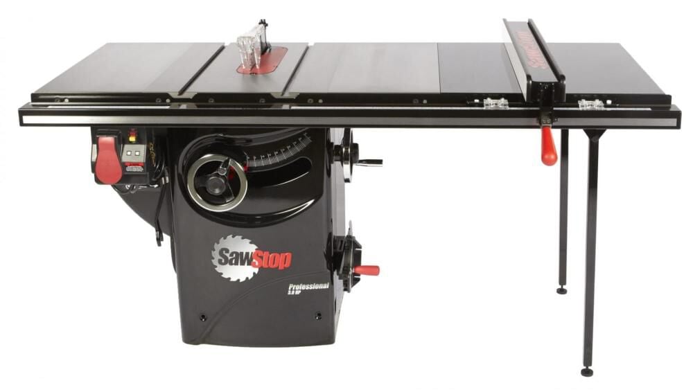 Sawstop 10 Inch 120V 1.75HP 1 Phase Cabinet Saw with 36 Inch T-Glide Advance Rip Fence, large image number 1