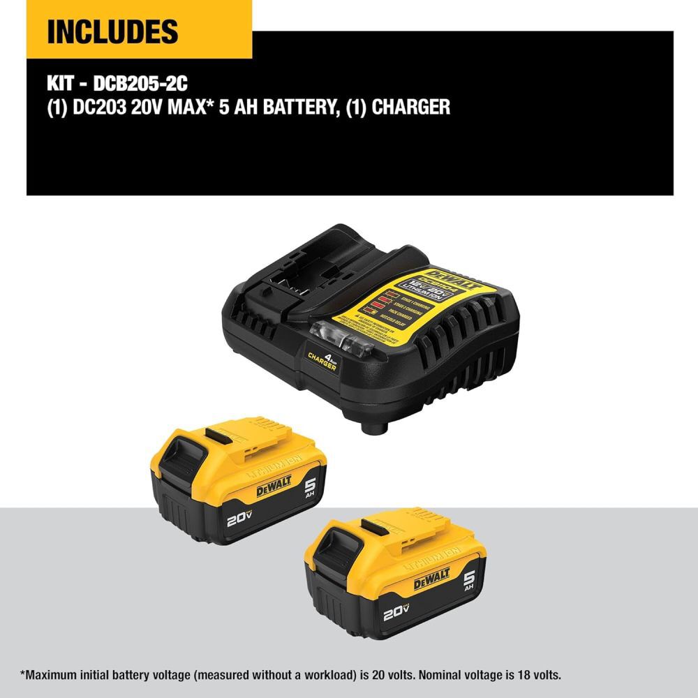 DEWALT 20V MAX Cordless Multi-Tool Kit & Li-Ion 5Ah Starter Kit Bundle, large image number 13