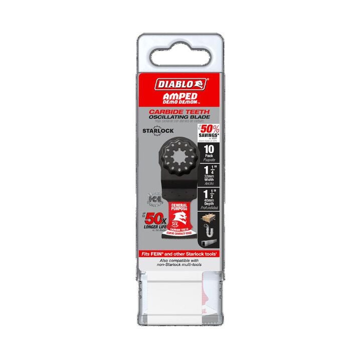 Diablo Tools 1 1/4in Starlock Carbide Oscillating Blades for General Purpose Cuts 10pk, large image number 4