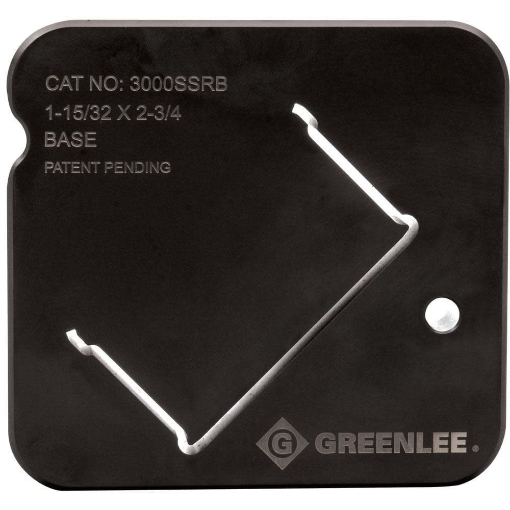 Greenlee Le Grand 3000 Series Steel Raceway Die Set Base for Strut Cutter, large image number 1
