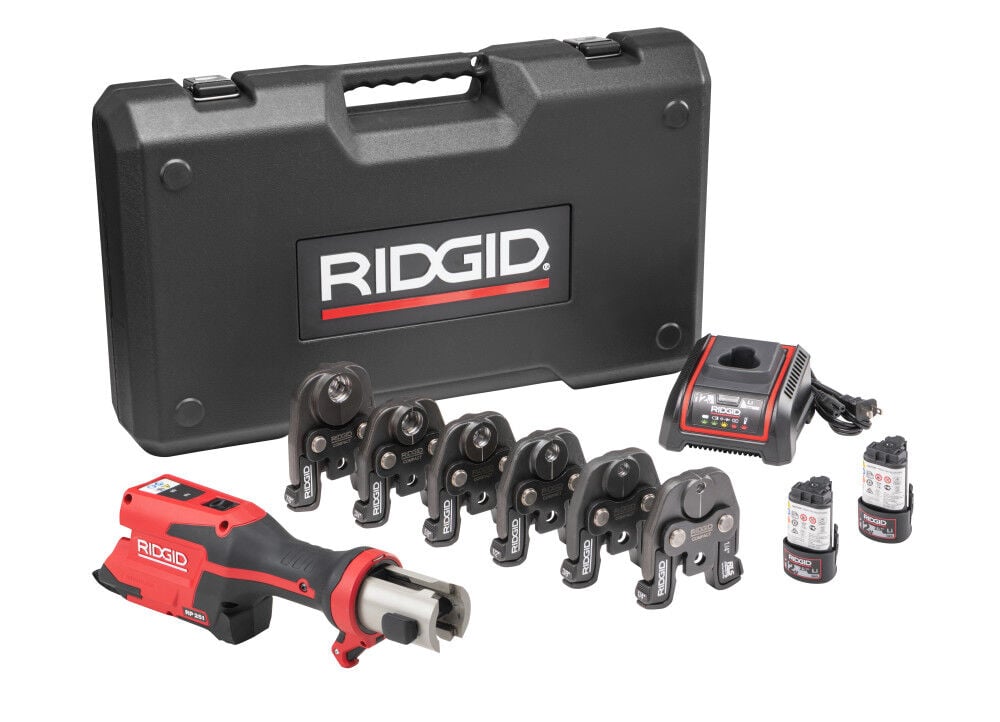 Ridgid RP 251 Press Tool Battery Kit with RLS Jaws ( 1/4 Inch – 7/8 Inch) – 78248
