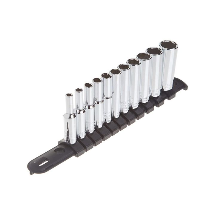 CRAFTSMAN 1/4-in Drive SAE 6 Point Deep Socket Set, 11pc, large image number 1