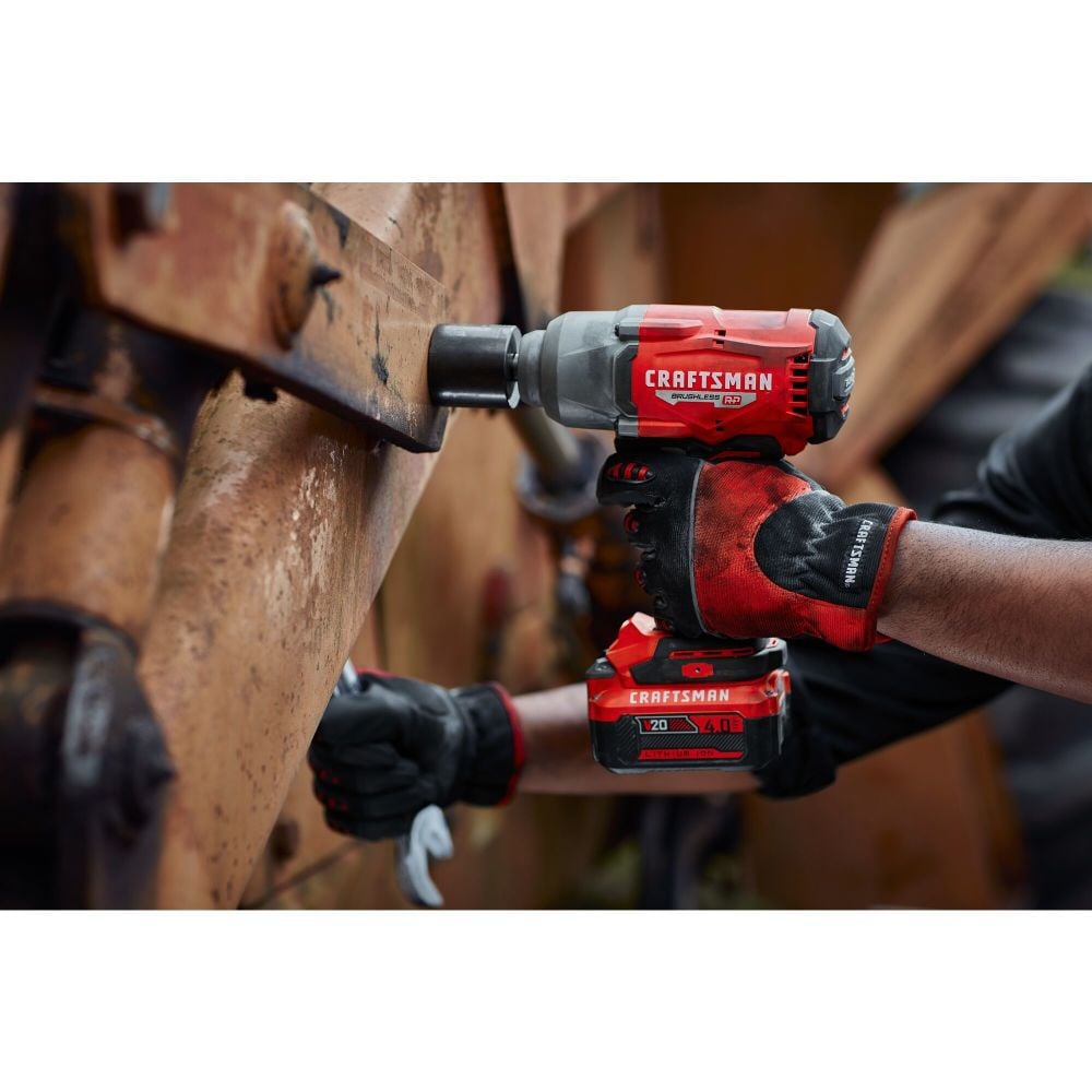 CRAFTSMAN V20 RP 1/2 Inch Drive Impact Wrench Kit with Hog Ring Anvil, large image number 6