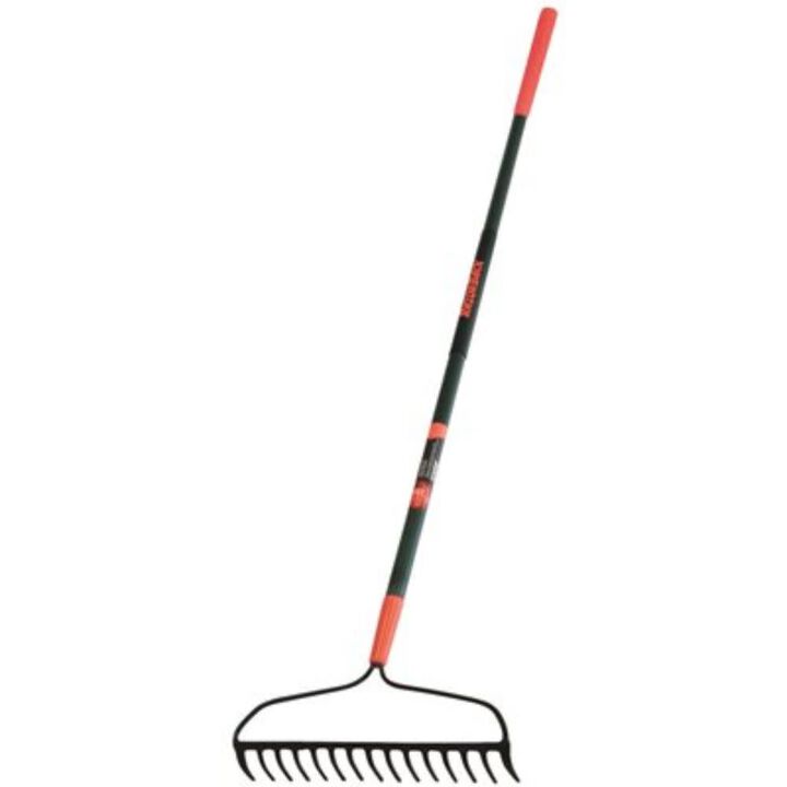 Razorback 15-Tine Forged Bow Rake with Mid-Grip and Cushion Grip, large image number 1
