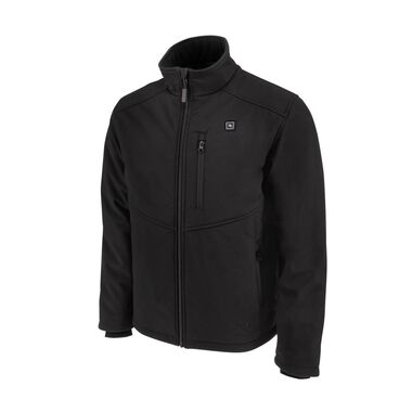 Radians Soft Shell Heated Jacket Kit with Battery, Black, Large