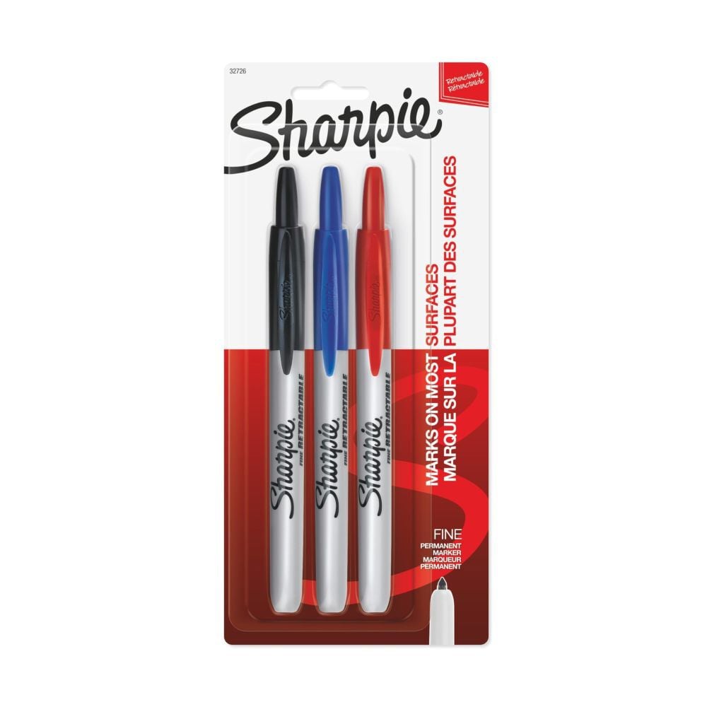 Sharpie Fine Bullet Point Retractable Permanent Marker 3 Pack, large image number 6