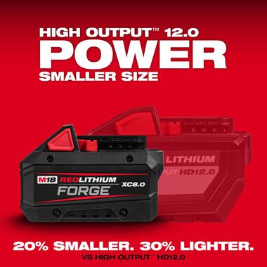 Milwaukee M18 REDLITHIUM FORGE XC8.0 Battery Pack, large image number 3