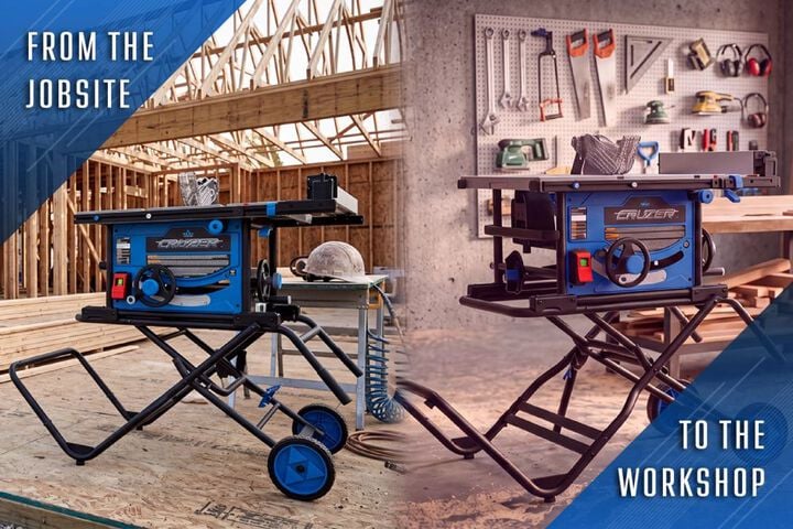 Delta Cruzer 120V 10 Inch Portable Jobsite Table Saw, large image number 2