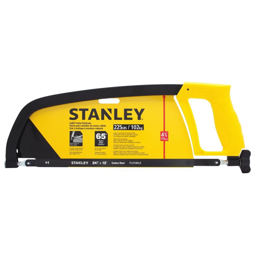 Stanley 12 in Hacksaw Plastic Handle, large image number 6