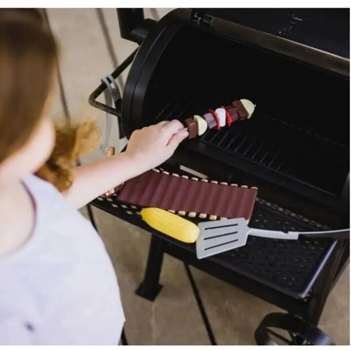 Oklahoma Joe Toy Smoker Set for Kids Ages 3+ AAA Battery-Powered Black, large image number 4