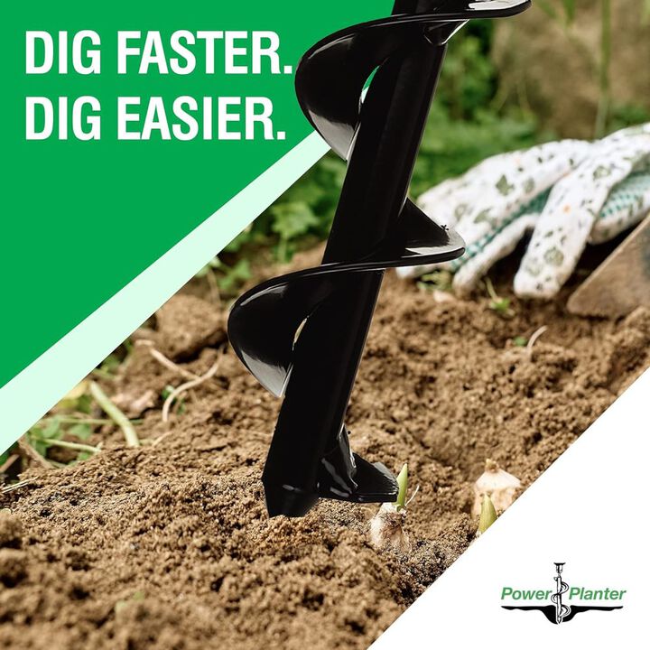 Power Planter Flower Bed Planter Auger with DEWALT Drill Bundle, large image number 4