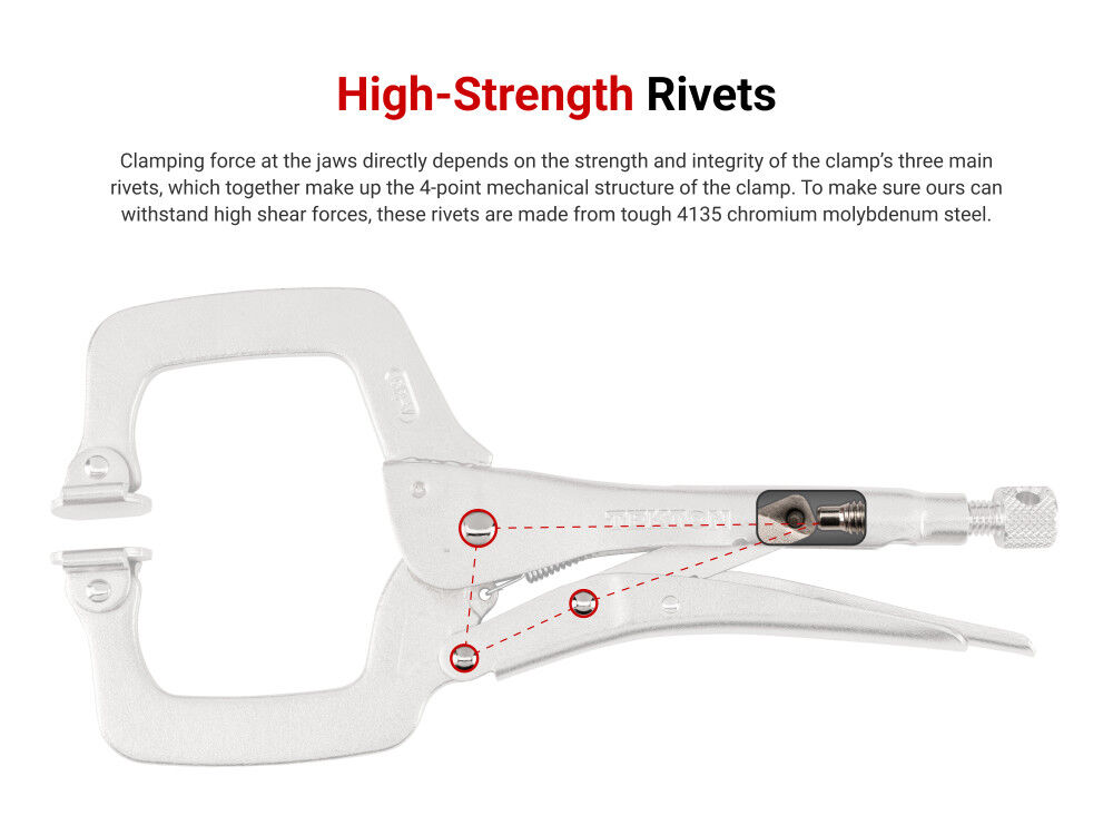 Tekton Locking Pliers and C-Clamp Set, 10 Pieces, large image number 6