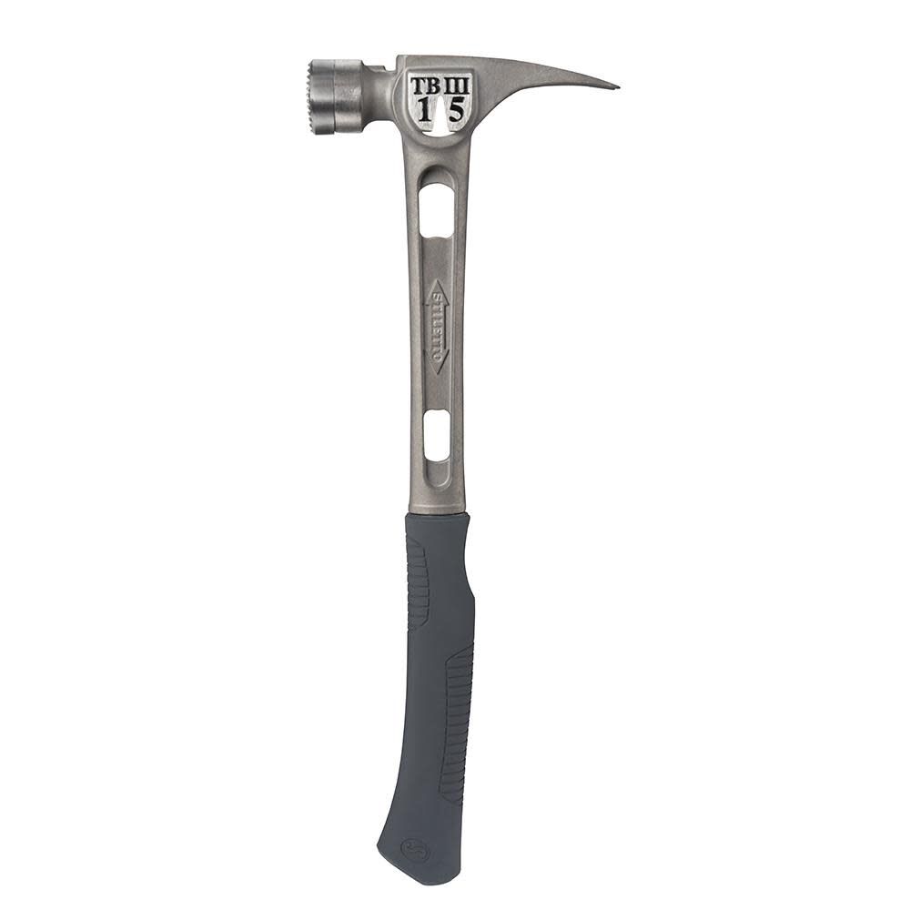 Stiletto 15 oz Ti Bone III Titanium Hammer with Milled Face and