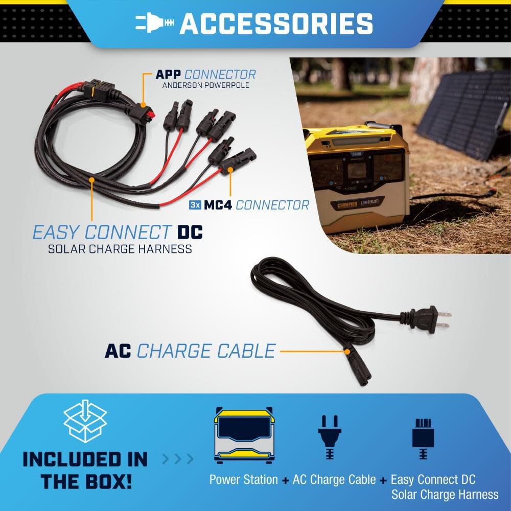Champion Power Equipment 3,200 Watt 50-State Lithium-Ion Battery Solar Power Station, large image number 10