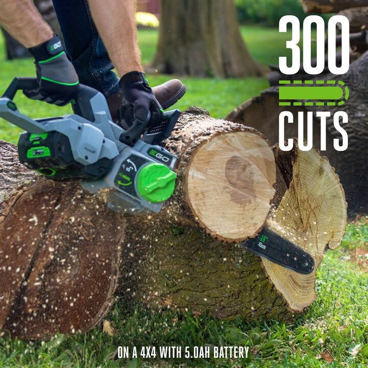 EGO Power+ 18 Inch Chain Saw Kit and 32 Oz Lubricant Reconditioned Bundle, large image number 7