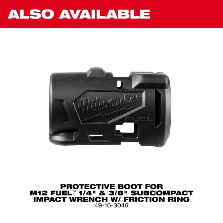 Milwaukee M12 FUEL 3/8 Inch Subcompact Impact Wrench with Friction Ring Kit, large image number 10