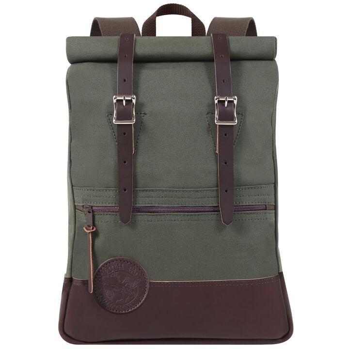 Duluth Pack Deluxe Roll-Top Scout Backpack Olive Drab