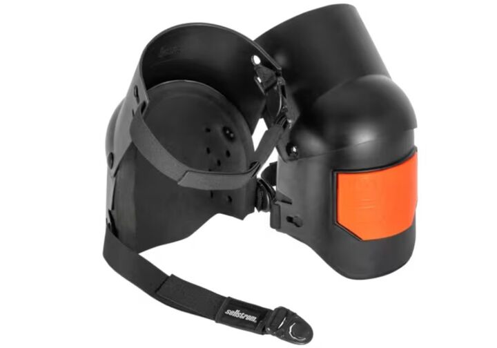 Sellstrom Heavy Duty KneePro Ultra Flex Hybrid III Knee Pads with Foam Padding Universal Size Black/Orange, large image number 2