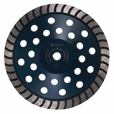 Bosch 7 In. Turbo Row Diamond Cup Wheel, large image number 0
