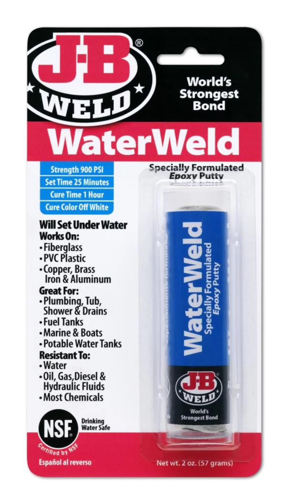 J-B Weld Waterweld, large image number 1