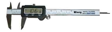 Wixey 6 In. Digital Calipers with Fractions, large image number 0