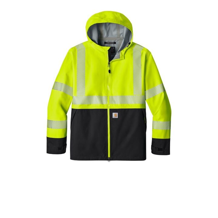 Carhartt Midweight Class 3 Hi-Vis Lime Jacket, large image number 4