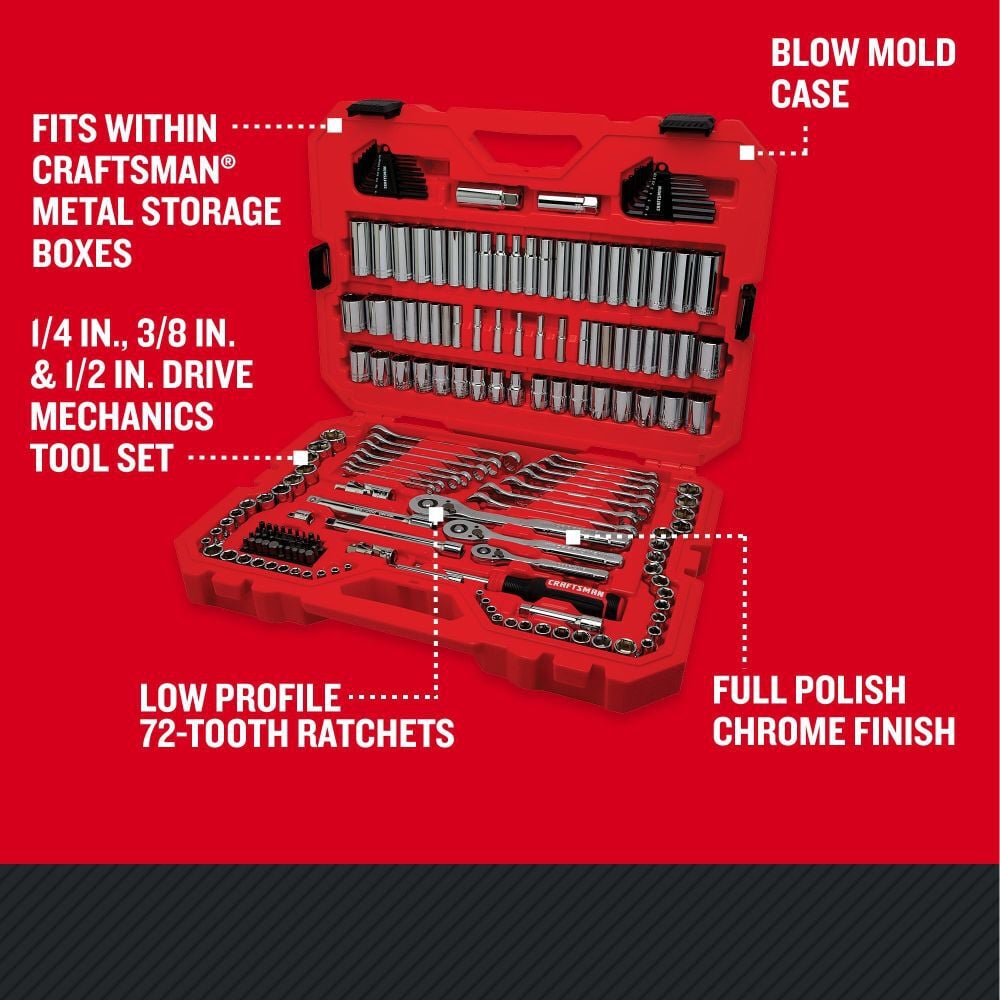 CRAFTSMAN 189Pc Mechanics Tool Set, large image number 4