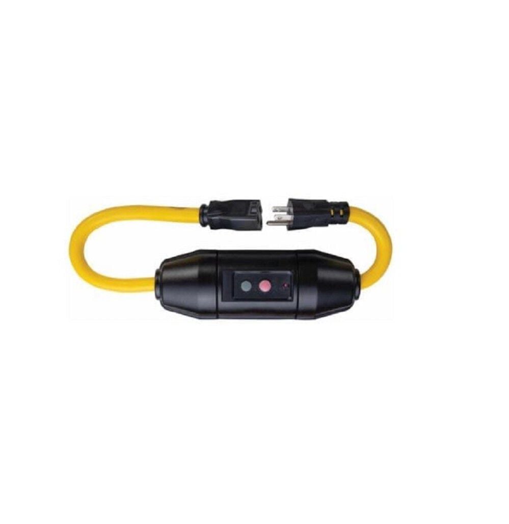 Tower Mfg 2 Ft Heavy Duty 20 Amp Rated In-Line GFCI Single Outlet, large image number 2