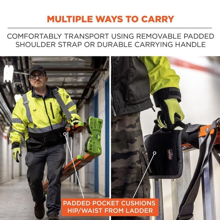 Ergodyne Arsenal 5300 Ladder Shoulder Li Fting Strap & Carrying Handle Black, large image number 2