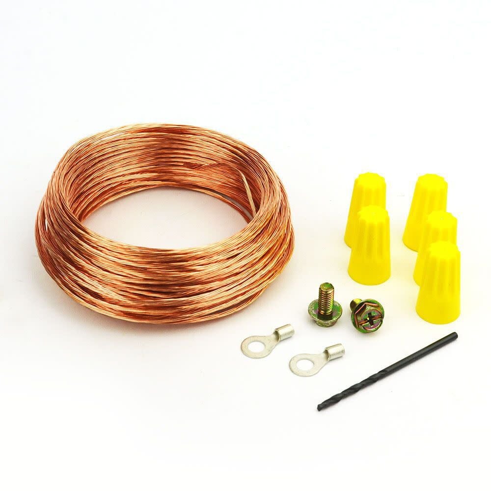 Big Horn Copper/Plastic D.C. Grounding Kit For Dust Collection Systems, large image number 1