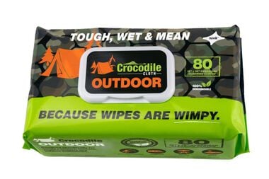 Crocodile Cloth Outdoor Huge Biodegradable Cleaning Cloths 1 Pack/80 Cloths