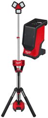 Milwaukee M18 ROCKET Tower Light/Charger & M18 Bluetooth Jobsite Speaker Bundle, small image number 1