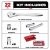 Milwaukee 22 pc. 1/2 in. Socket Wrench Set (SAE), small