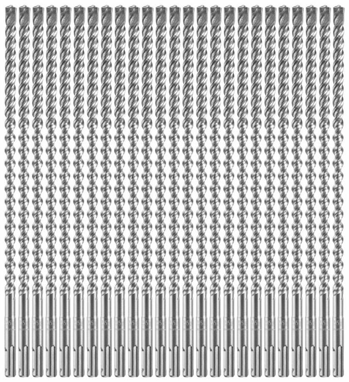 Bosch 3/8 Inch x 10 Inch x 12 Inch SDS-plus Bulldog Xtreme Carbide Rotary Hammer Drill Bits 25 Piece