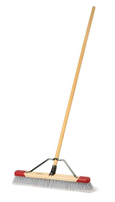 True Temper 24 In. Premium Red-End Indoor Unassembled Push Broom