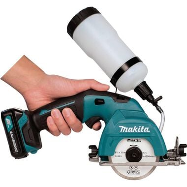 Makita 12 Volt Max CXT Lithium-Ion Cordless 3-3/8 in. Tile/Glass Saw Kit, large image number 6