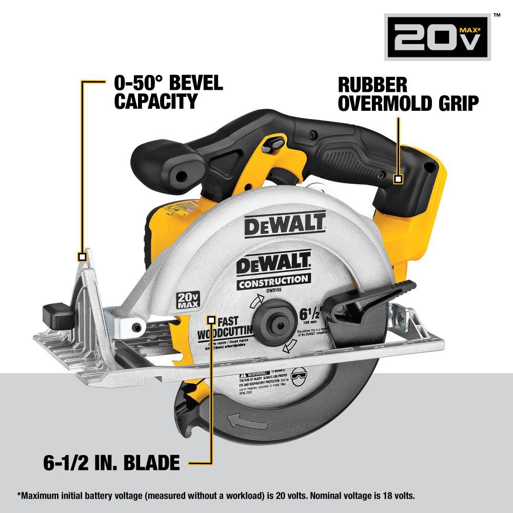 DEWALT 20V MAX Drill/Driver and Circular Saw Combo Kit, large image number 4