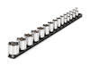 Tekton 3/8 Inch Drive 6 Point Socket Set with Rail, 15 Pieces (1/4-1 Inch), small image number 2