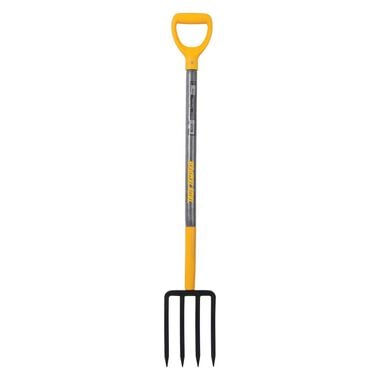 True Temper 4-Tine Spading Fork with D-Top Grip on Hardwood Handle