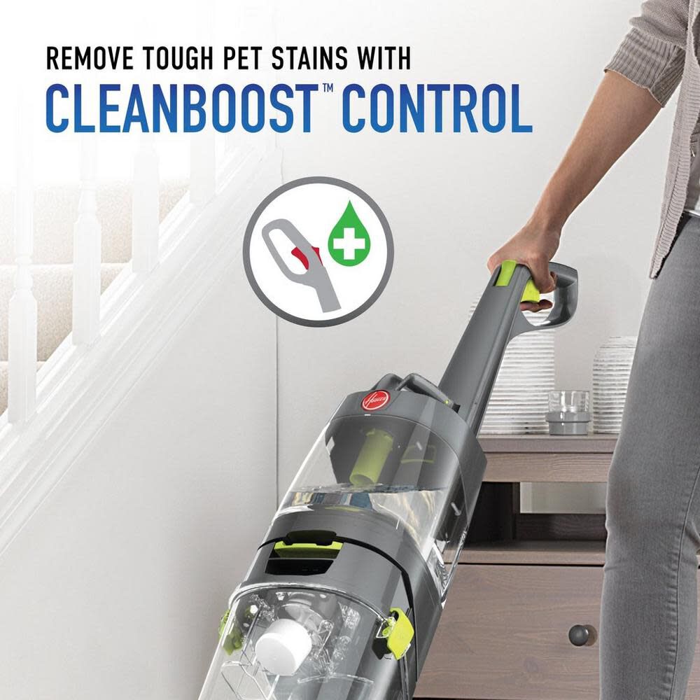 Hoover Residential Vacuum Residential Pro Clean Gray Pet Carpet Cleaner
