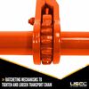 Columbus Mckinnon Heavy Duty Ratchet Load Binder for 3/8 Inch Grade 80 or Grade 100 Orange, small image number 4
