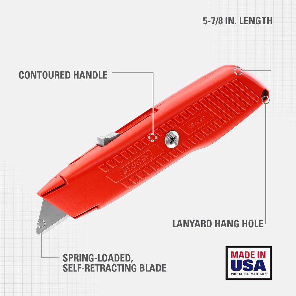 Stanley Self-Retracting Safety Utility Knife, large image number 2