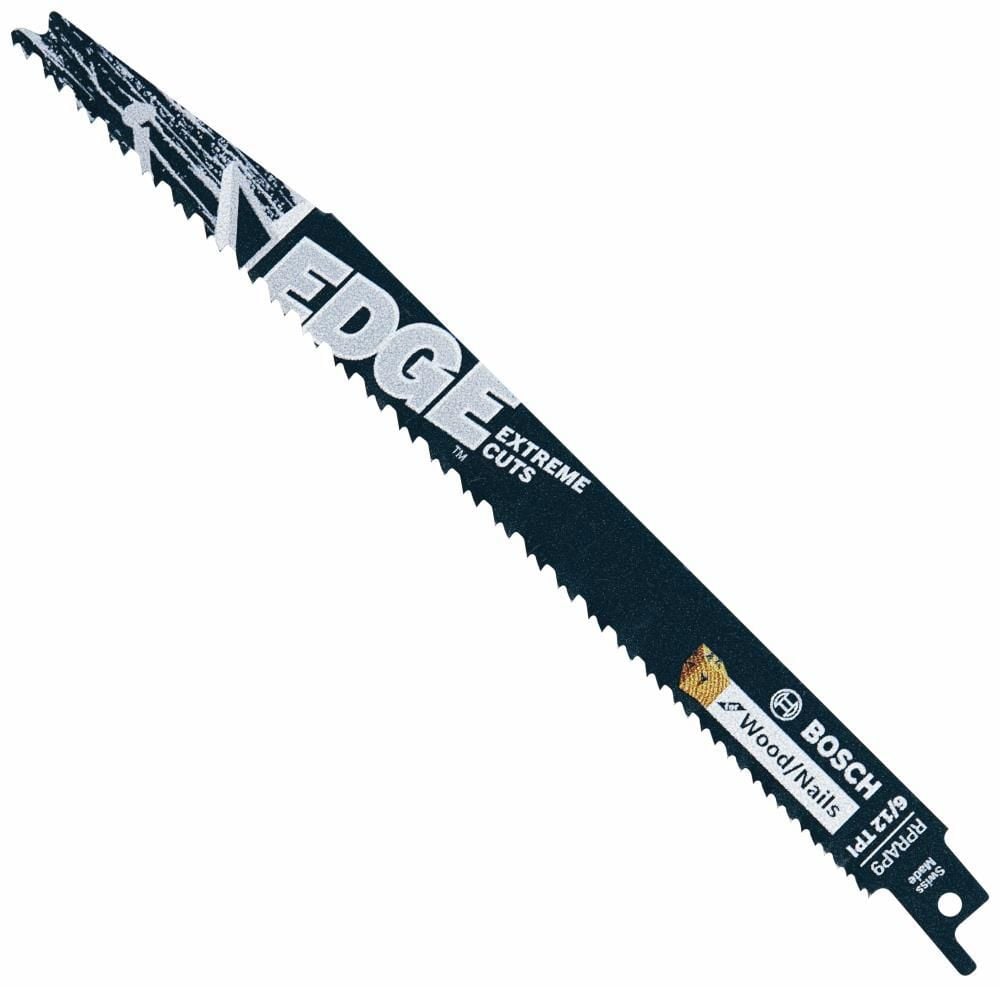 Bosch Reciprocating Saw Blades 9in 6/12 TPI Edge for Wood/Nails 5pc, large image number 1