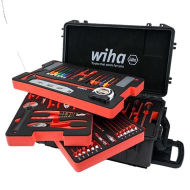 Wiha Premium Kit In Rolling Tool Box 194pc