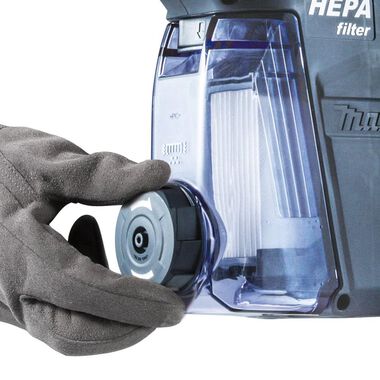 Makita Dust Extractor Attachment with HEPA Filter Cleaning Mechanism, large image number 1