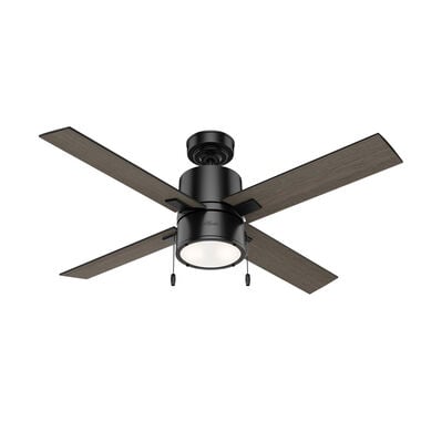 Hunter Fan Beck Ceiling Fan 52in Matte Black/Greyed Walnut, large image number 1