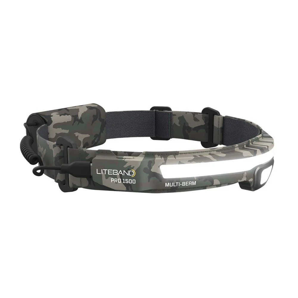 Liteband Pro 1500 MB Camo LED Rechargeable Headlamp, large image number 1